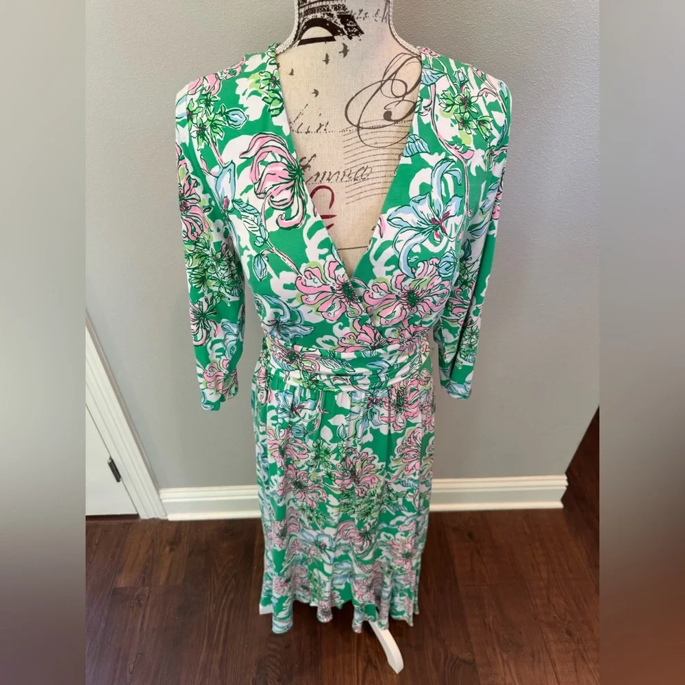 NWT Lilly Pulitzer high-low midi Dress - Picture 14 of 16